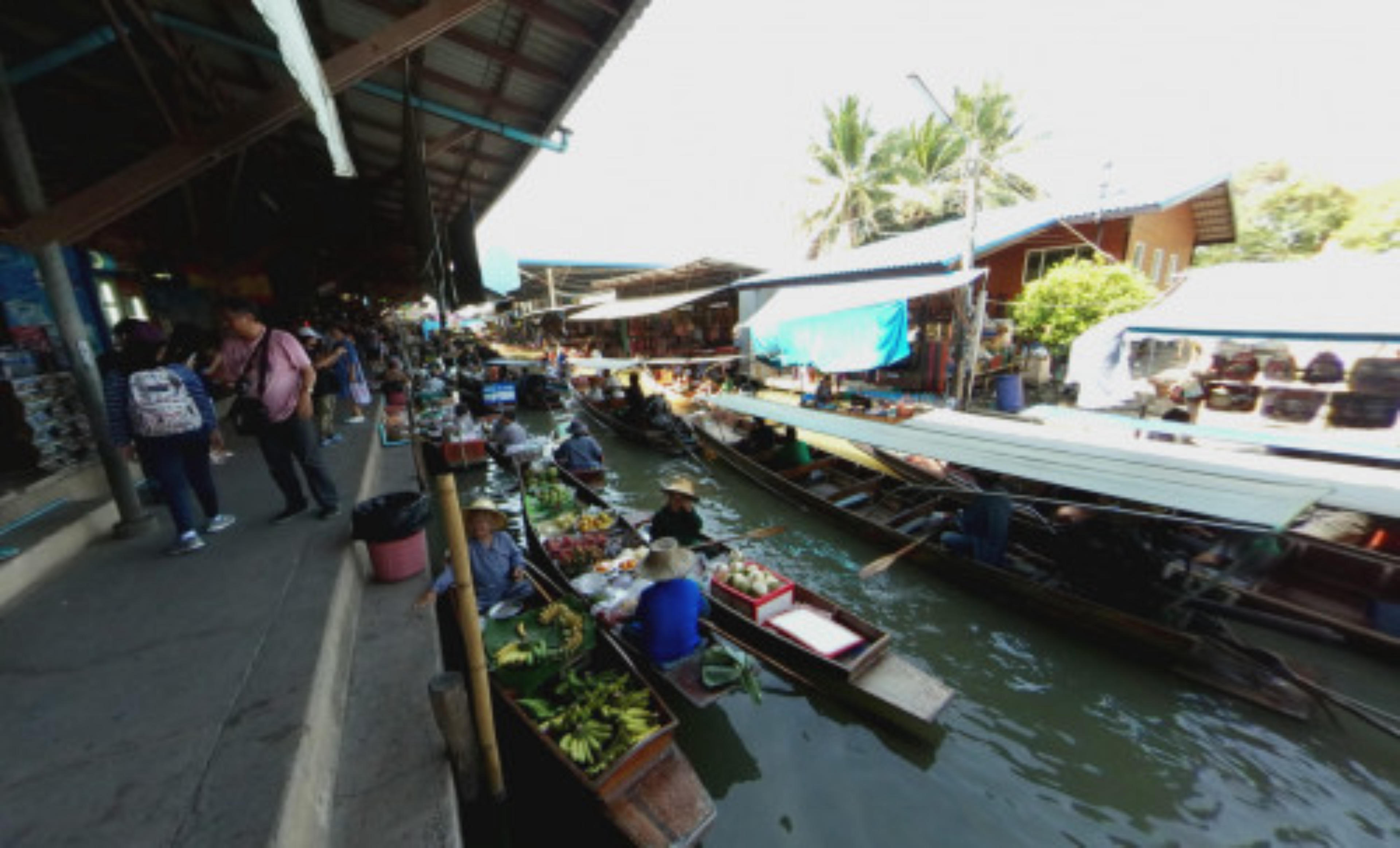 Damnoen Saduak Floating Market, Bangkok, Thailand virtual tour preview